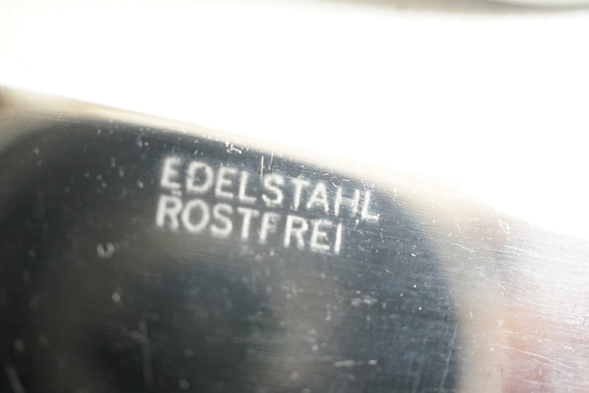 A Continental France plated canteen of cutlery, stamped Edelstahl Rostfrei. Condition - fair